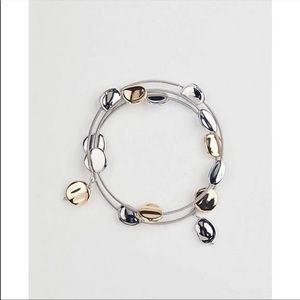 J.Jill sculpted metal illusion wrap bracelet